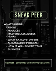 Free eBook: The Catalyst Collective Sneak Peek Lead Magnet Freebie | Instagram Growth Digital Marketing Course