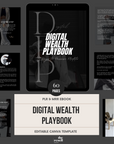 Digital Wealth Playbook | 60 Pages Digital Marketing & Passive Income Guide | Master Resell Rights (MRR)| PLR | Canva Editable eBook