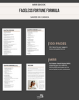 Faceless Fortune Formula eBook 100 Pages | MRR | How to Make Money Online Through Digital Marketing